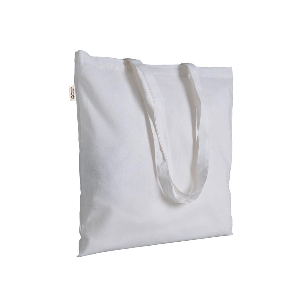 Borsa shopper in cotone riciclato 120 g/m2, manici lunghi Borsa shopper in cotone riciclato 120 g/m2, manici lunghi